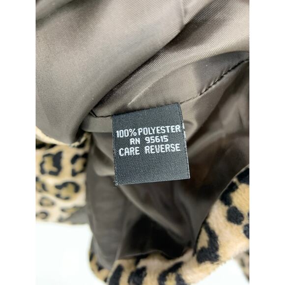 Rafaella Animal Print Plush Fitted Topper Jacket - Picture 5 of 7